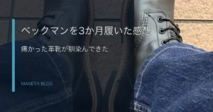 レッドウィング ベックマンを3か月履いた感想のアイキャッチ
