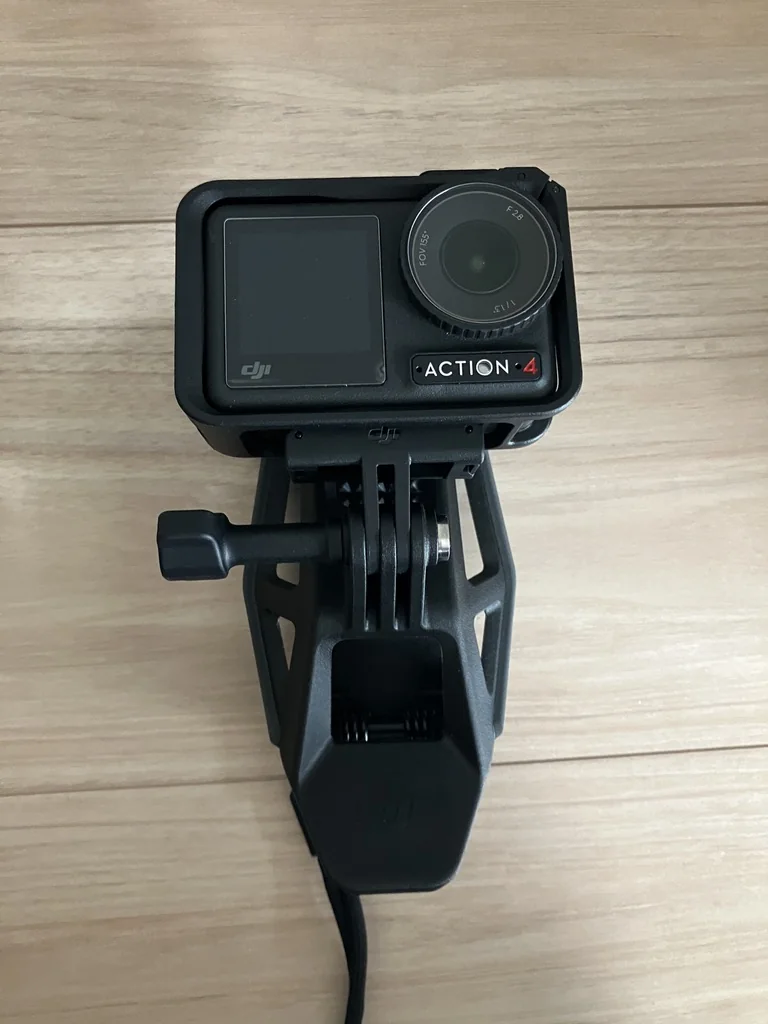 Action 4を取り付けた純正顎マウント