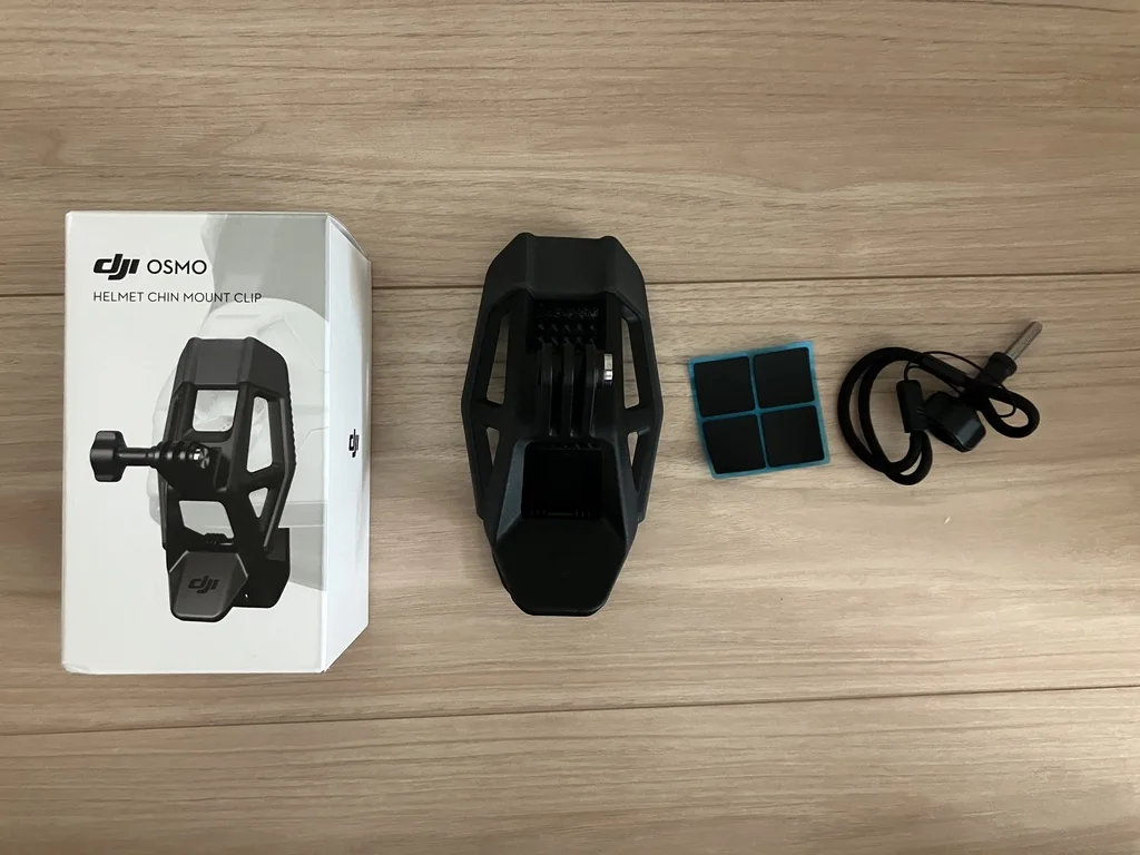 DJI純正Osmoヘルメット顎マウントクリップの付属品